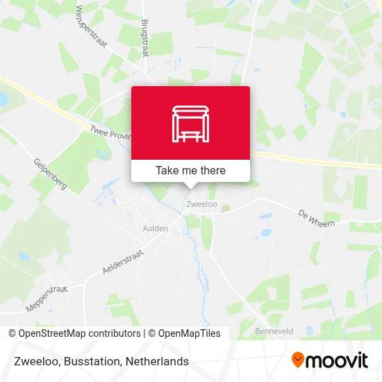 Zweeloo, Busstation map