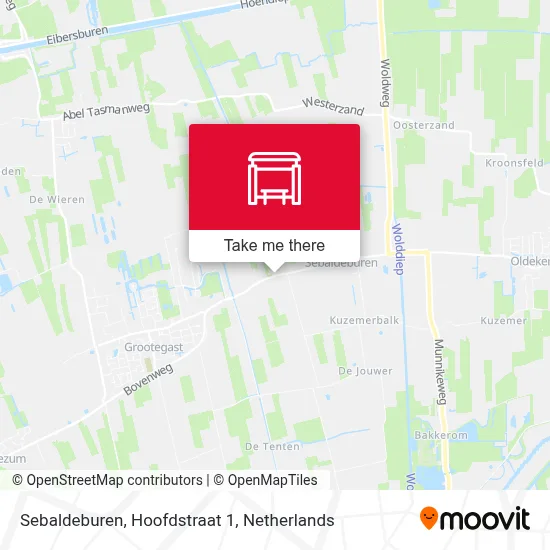 Sebaldeburen, Hoofdstraat 1 Karte