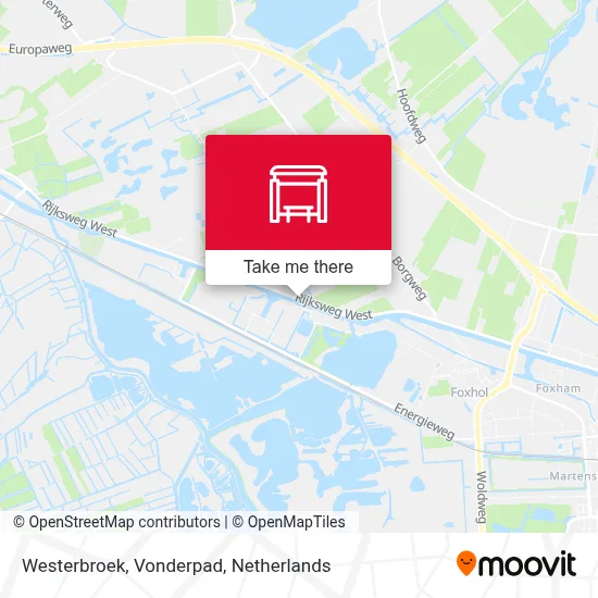 Westerbroek, Vonderpad map