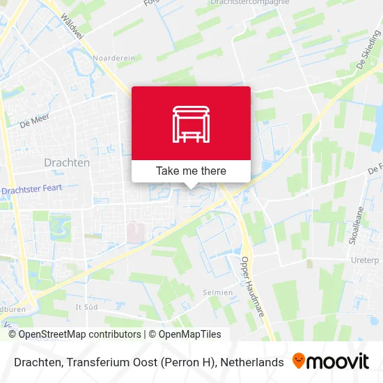 Drachten, Transferium Oost (Perron H) map