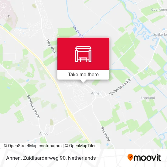 Annen, Zuidlaarderweg 90 map