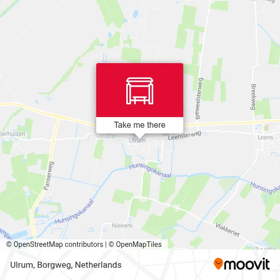 Ulrum, Borgweg map