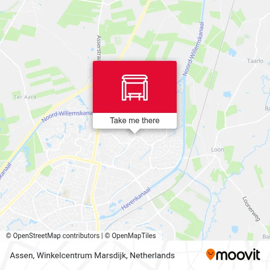 Assen, Winkelcentrum Marsdijk map
