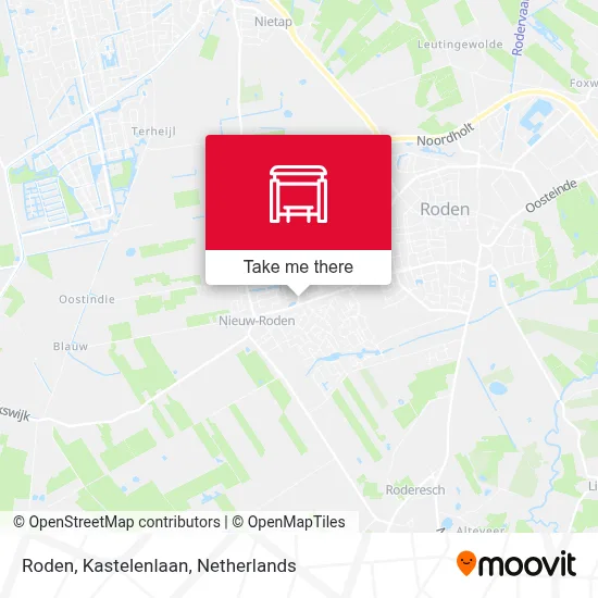 Roden, Kastelenlaan map