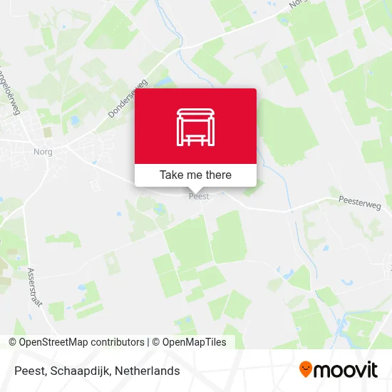 Peest, Schaapdijk Karte