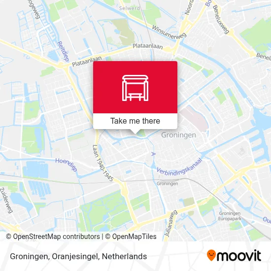 Groningen, Oranjesingel map