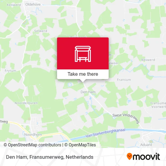 Den Ham, Fransumerweg map