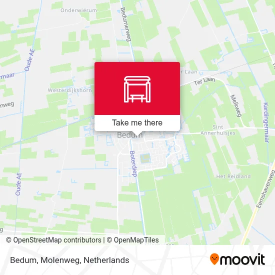 Bedum, Molenweg map