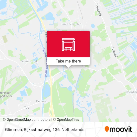 Glimmen, Rijksstraatweg 136 map