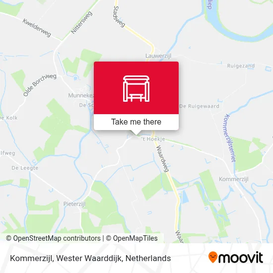 Kommerzijl, Wester Waarddijk map