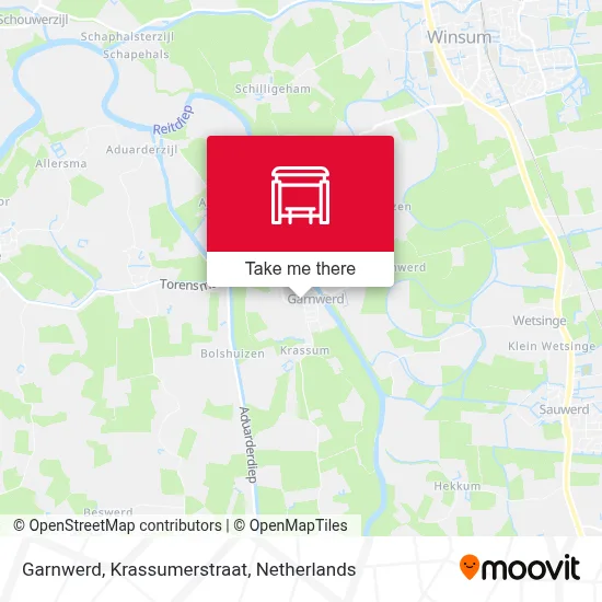 Garnwerd, Krassumerstraat map