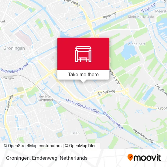 Groningen, Emdenweg map
