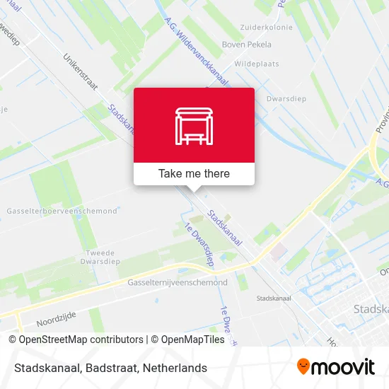 Stadskanaal, Badstraat map