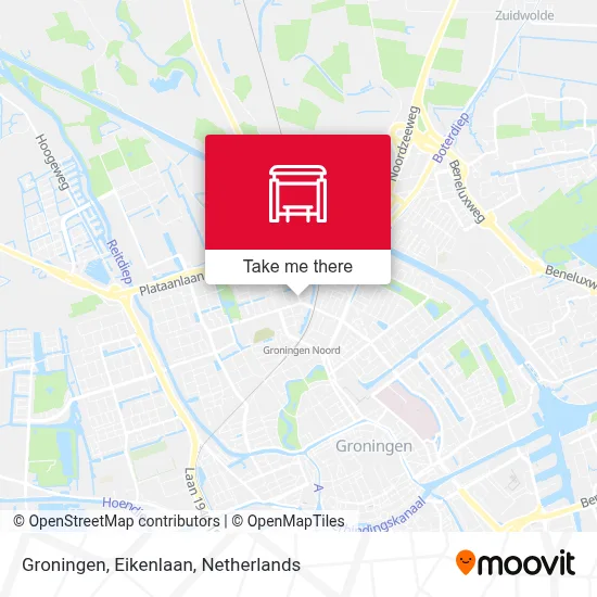 Groningen, Eikenlaan map
