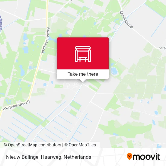 Nieuw Balinge, Haarweg map