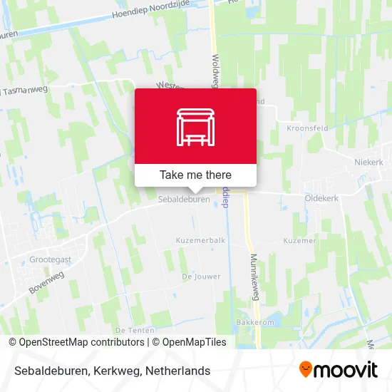 Sebaldeburen, Kerkweg Karte