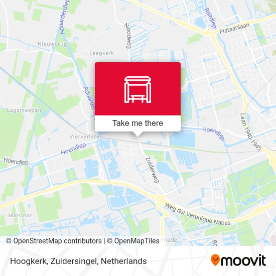 Hoogkerk, Zuidersingel map