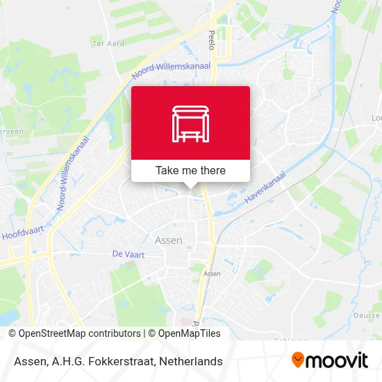 Assen, A.H.G. Fokkerstraat map