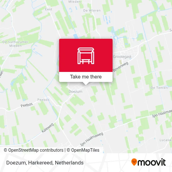 Doezum, Harkereed map