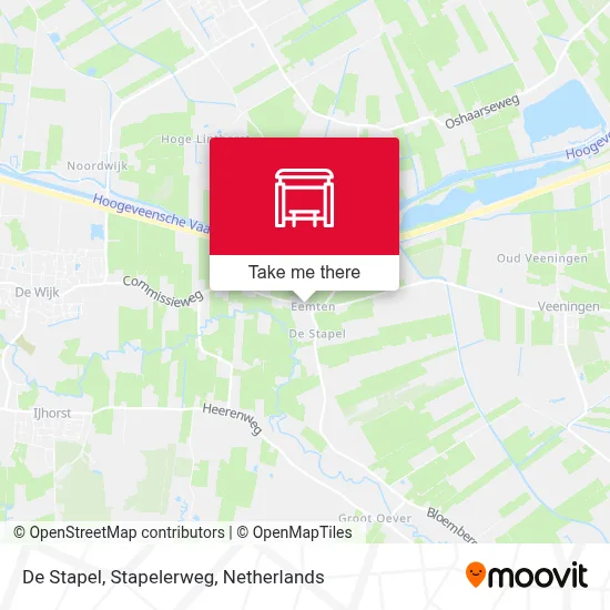 De Stapel, Stapelerweg map