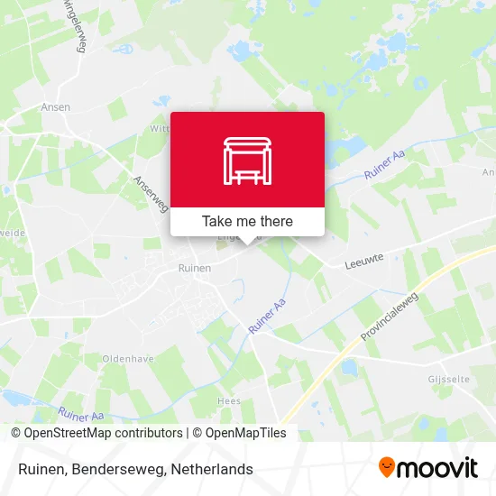 Ruinen, Benderseweg map