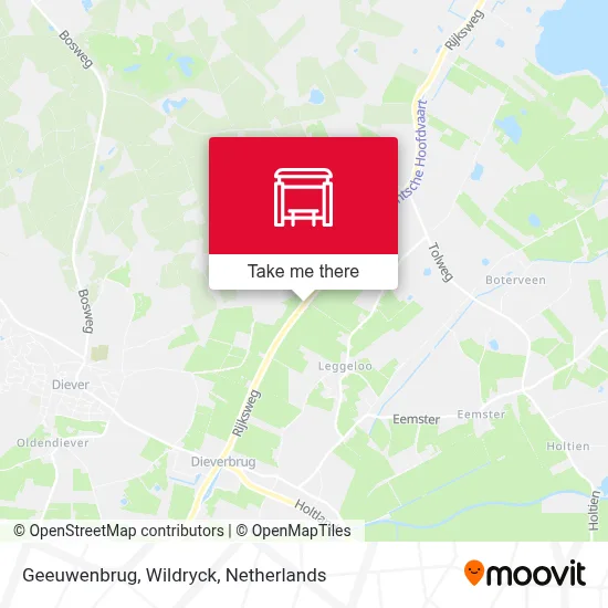 Geeuwenbrug, Wildryck map