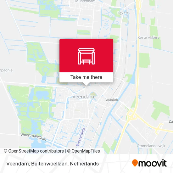 Veendam, Buitenwoellaan map