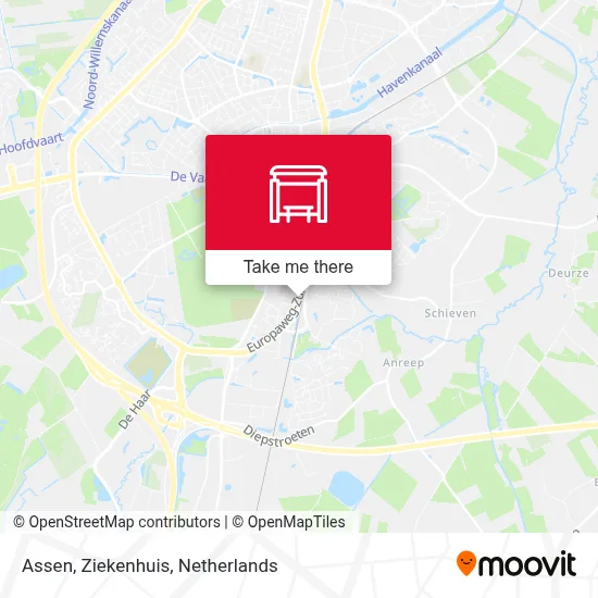 Assen, Ziekenhuis map