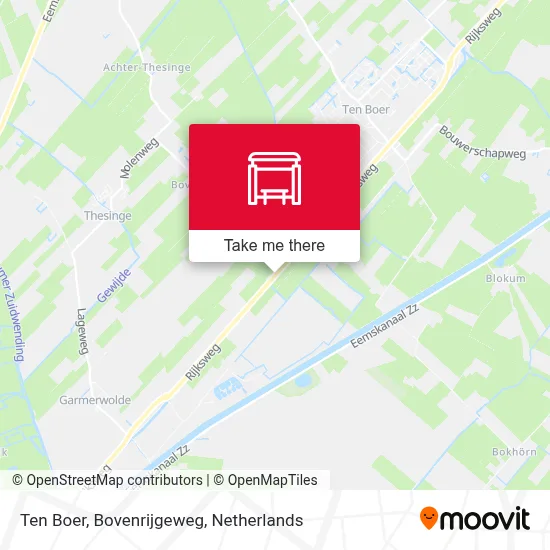 Ten Boer, Bovenrijgeweg map