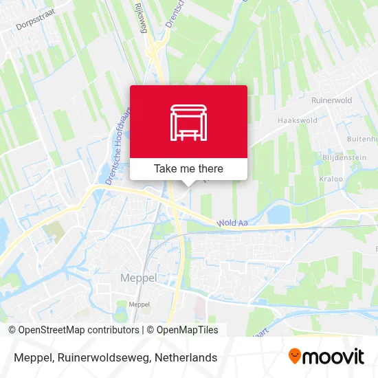 Meppel, Ruinerwoldseweg map