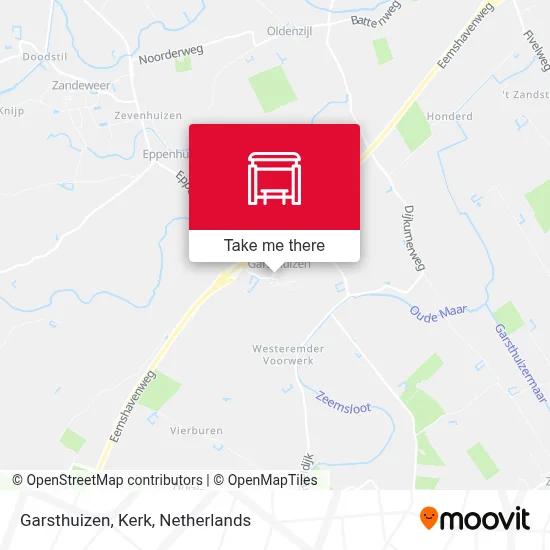 Garsthuizen, Kerk map