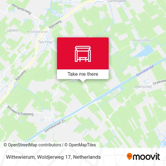 Wittewierum, Woldjerweg 17 map