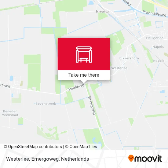 Westerlee, Emergoweg map