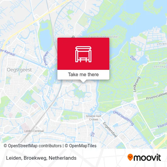 Leiden, Broekweg map