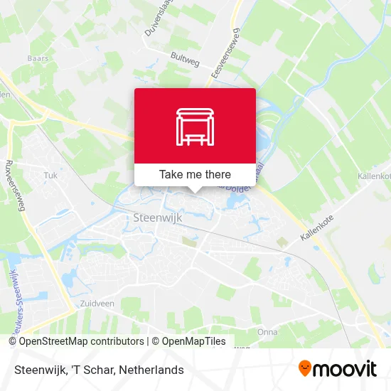 Steenwijk, 'T Schar map