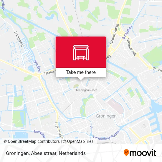 Groningen, Abeelstraat map