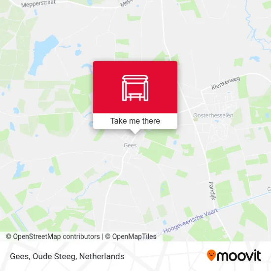 Gees, Oude Steeg map