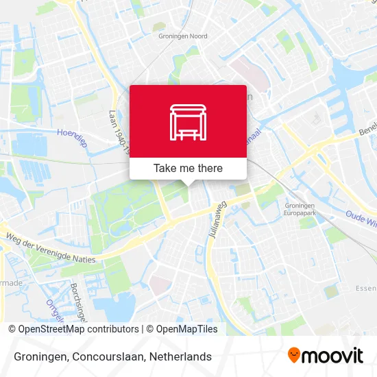 Groningen, Concourslaan map