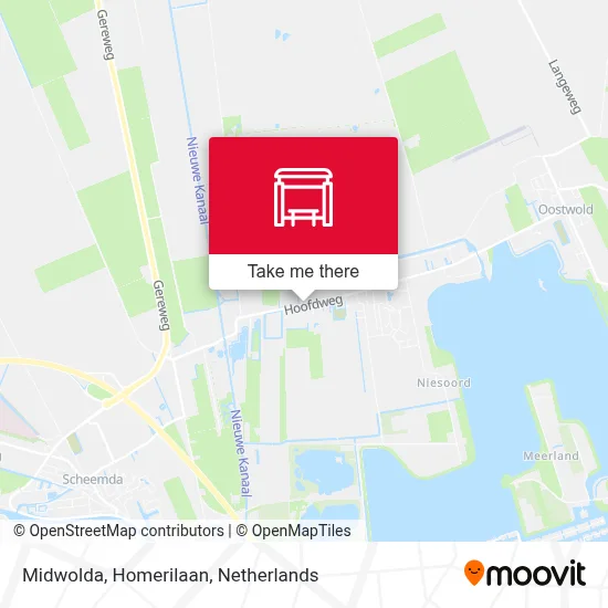 Midwolda, Homerilaan map