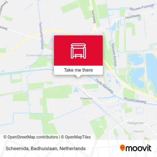 Scheemda, Badhuislaan map