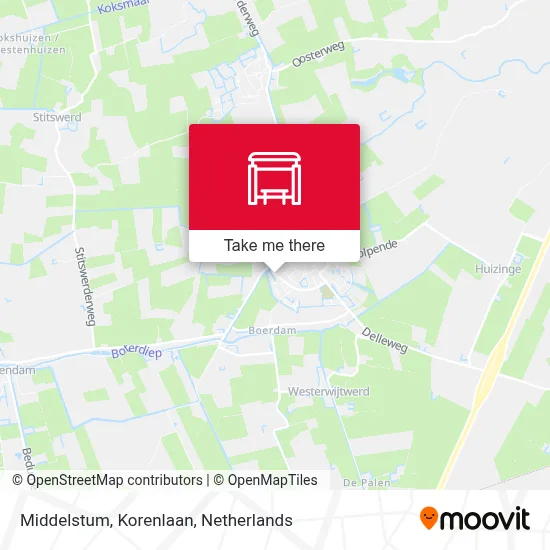 Middelstum, Korenlaan map