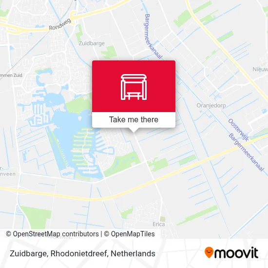 Zuidbarge, Rhodonietdreef map