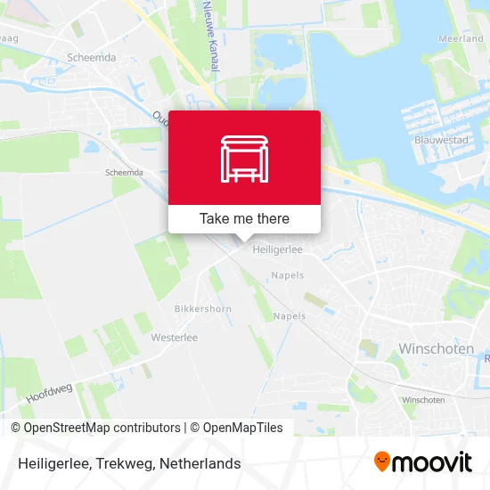 Heiligerlee, Trekweg map