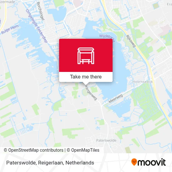 Paterswolde, Reigerlaan Karte