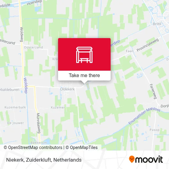 Niekerk, Zuiderkluft map