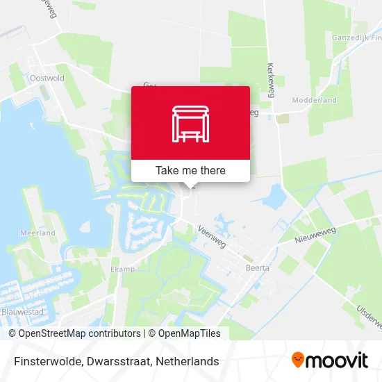 Finsterwolde, Dwarsstraat map