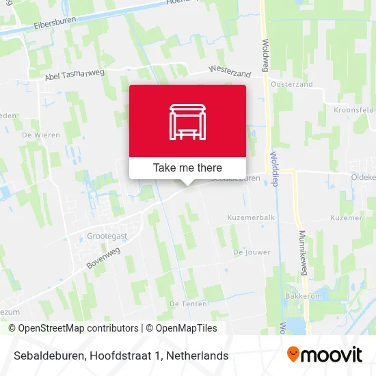 Sebaldeburen, Hoofdstraat 1 Karte