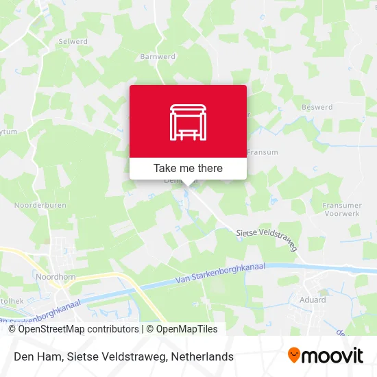 Den Ham, Sietse Veldstraweg map
