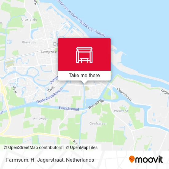 Farmsum, H. Jagerstraat map