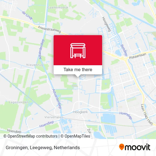 Groningen, Leegeweg map